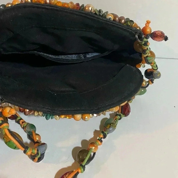 Mary Frances multicolor beaded scattered jewels sequin shoulder evening bag - Picture 9 of 12